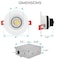 Luxrite 4 Inch Gimbal LED Recessed Downlight 5 CCT Selectable 2700K-5000K 12W 1000LM Dimmable LR23269-1PK - alternate 3